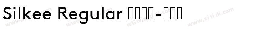 Silkee Regular 语言英文字体转换